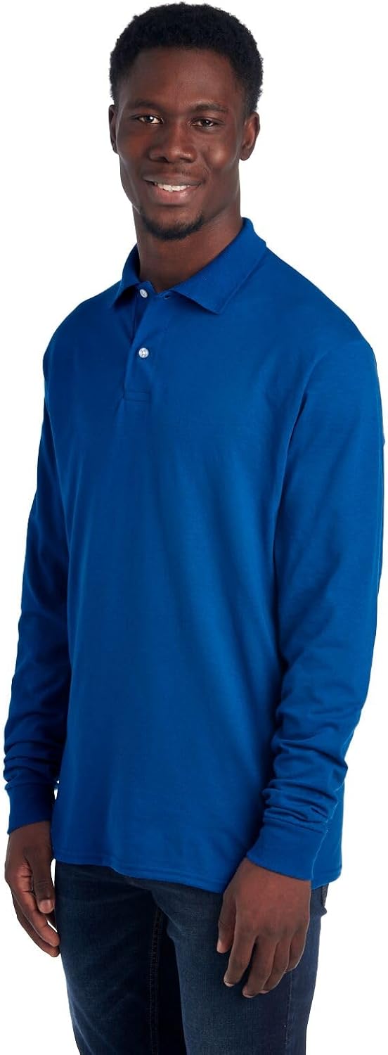 Men's Polo with Long Sleeves - Mark-Black-S-Nora Luxe