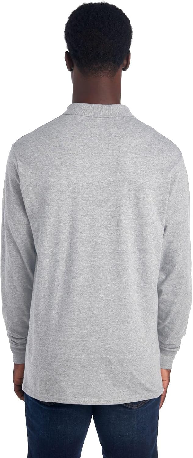 Men's Polo with Long Sleeves - Mark-Black-S-Nora Luxe