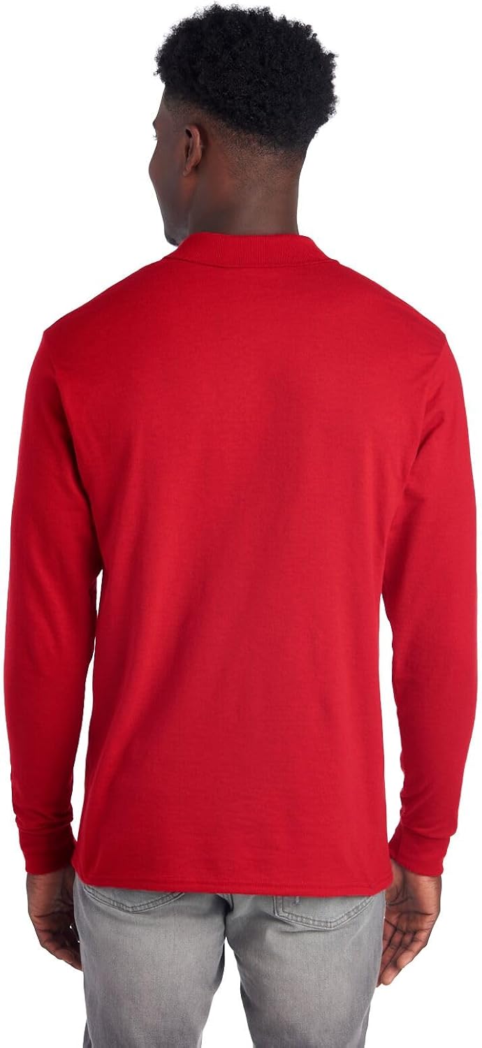 Men's Polo with Long Sleeves - Mark-Black-S-Nora Luxe