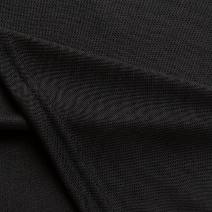 Men's Polo with Subtle Print - Noah-Black-XS-Nora Luxe