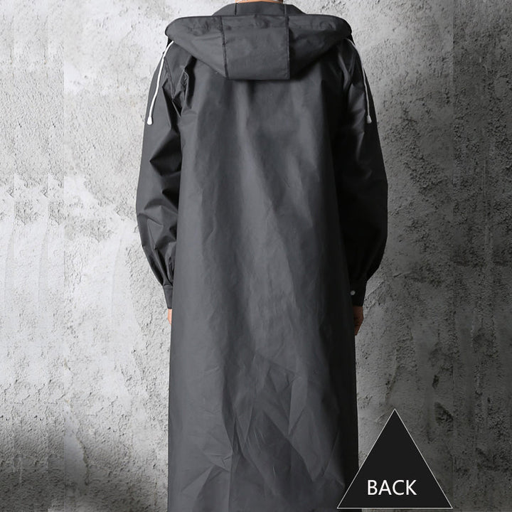 Men's Rain Jacket With Hood - Nimbus-Black-M-Nora Luxe