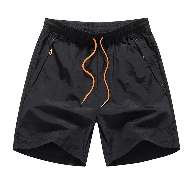 Men's Running Shorts with Mesh Inner Lining and Zip Pockets – Nikoas-Black-S-Nora Luxe