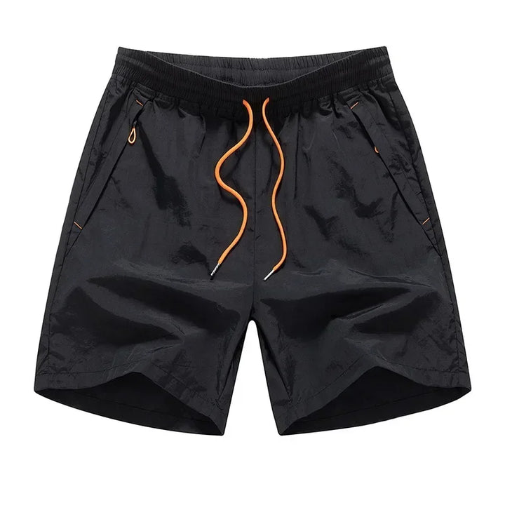Men's Running Shorts with Mesh Inner Lining and Zip Pockets – Nikoas-Black-S-Nora Luxe