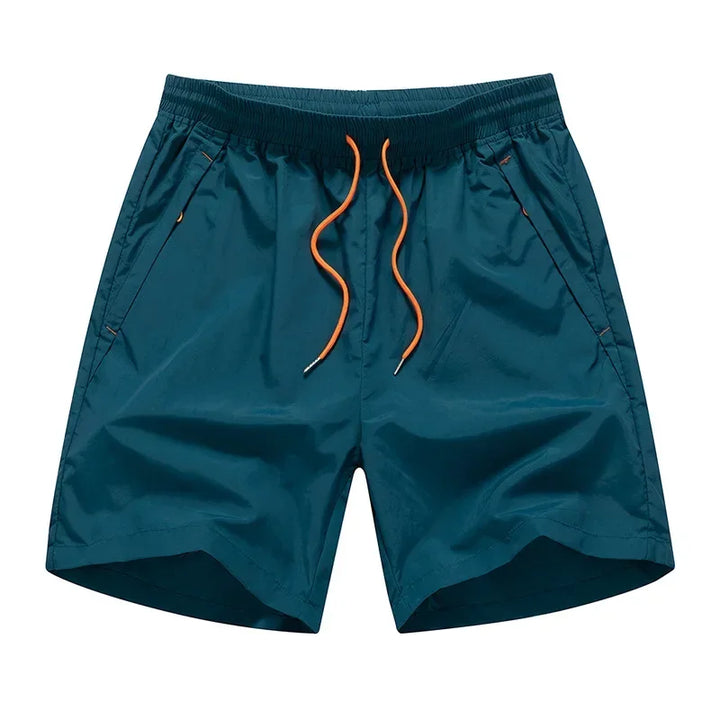 Men's Running Shorts with Mesh Inner Lining and Zip Pockets – Nikoas-Dark blue-S-Nora Luxe