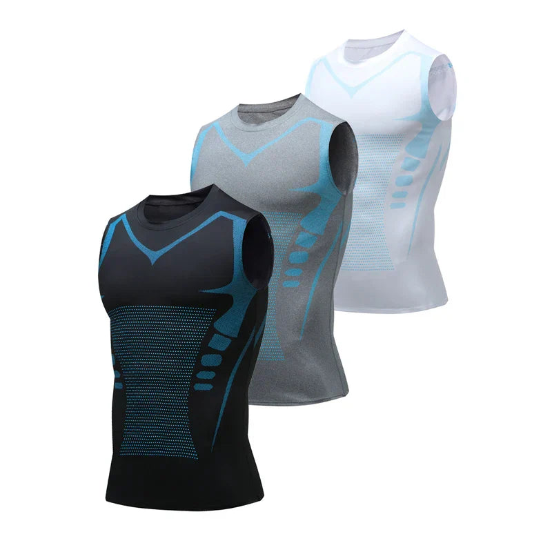 Men's Shaping Vest - PowerVest Vita-Black-S-Nora Luxe