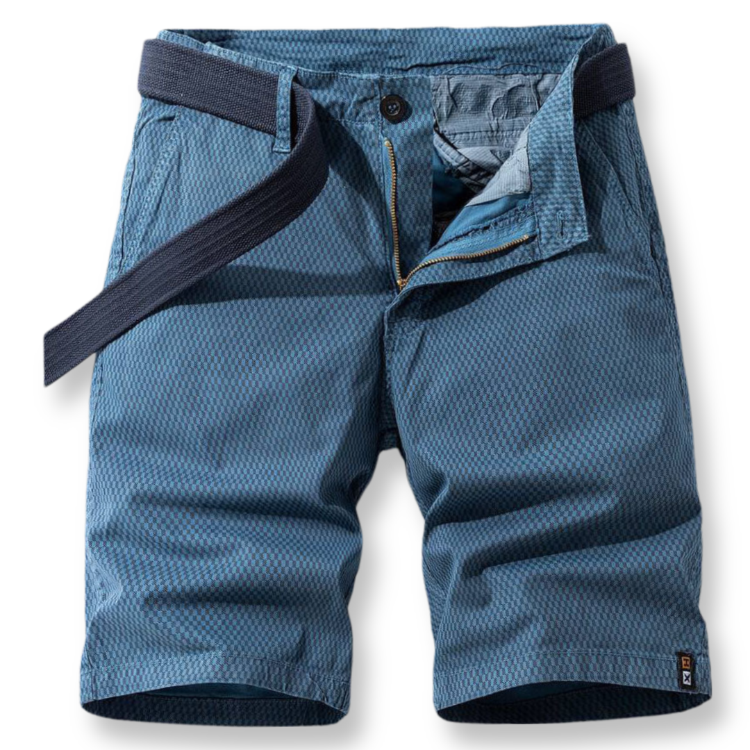 Men's Shorts with Adjustable Waist - ComfyFlex-Dark blue-S-Nora Luxe