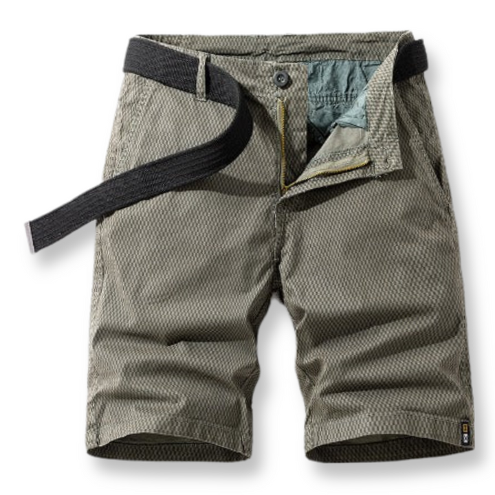 Men's Shorts with Adjustable Waist - ComfyFlex-Gray-S-Nora Luxe