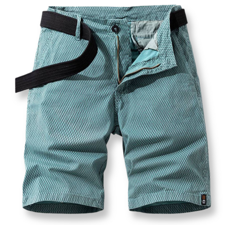 Men's Shorts with Adjustable Waist - ComfyFlex-Light blue-S-Nora Luxe