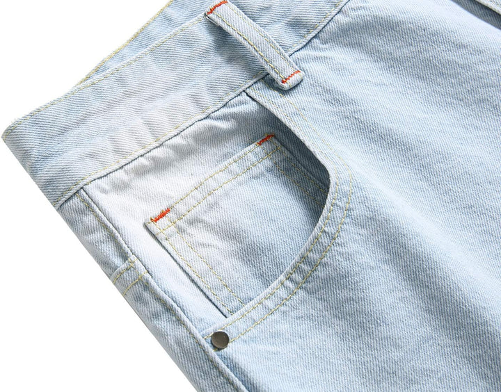 Men's Slim-Fit Ripped Jeans - Mick-Yellow-28-Nora Luxe