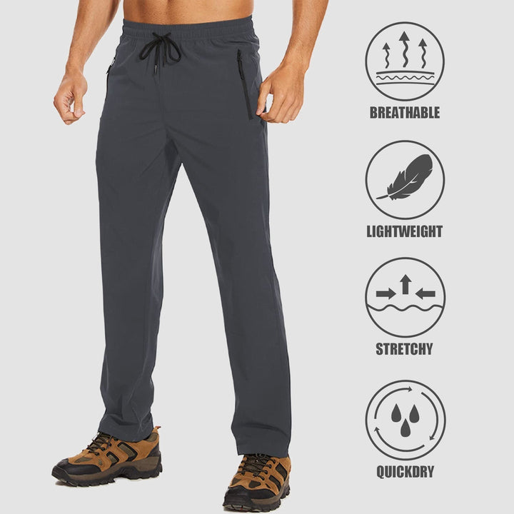 Men's Stretch & Quick-Dry Hiking Trousers - Logan-Dark Gray-S-Nora Luxe