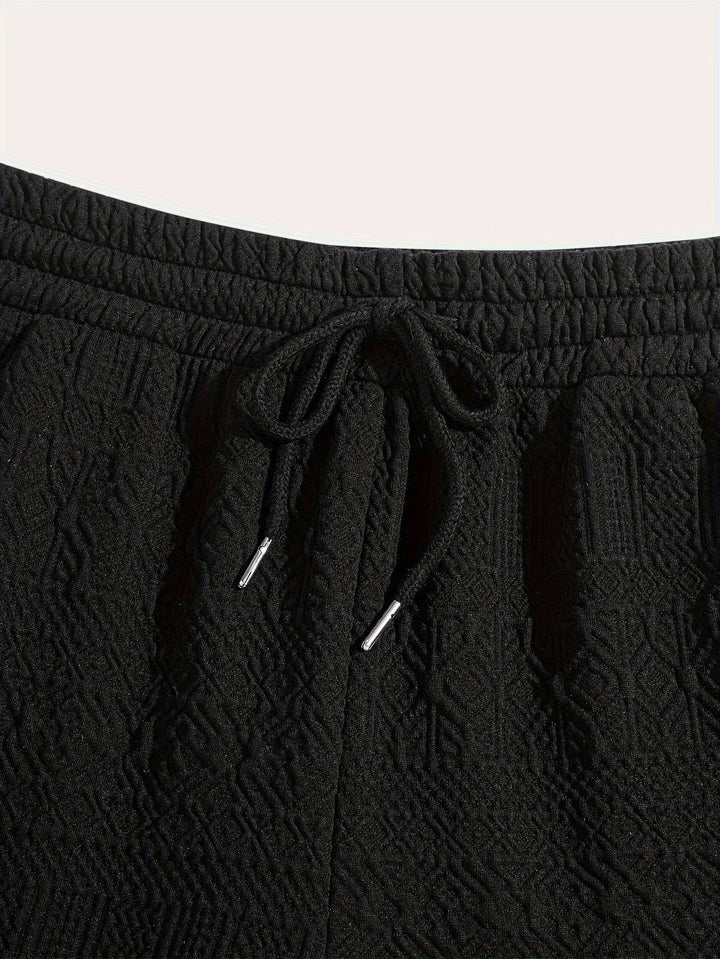 Men's Summer Shorts Basic Look with Drawstring Comfort - Finn (Buy 1 Get 1 FREE)-Black-S-Nora Luxe