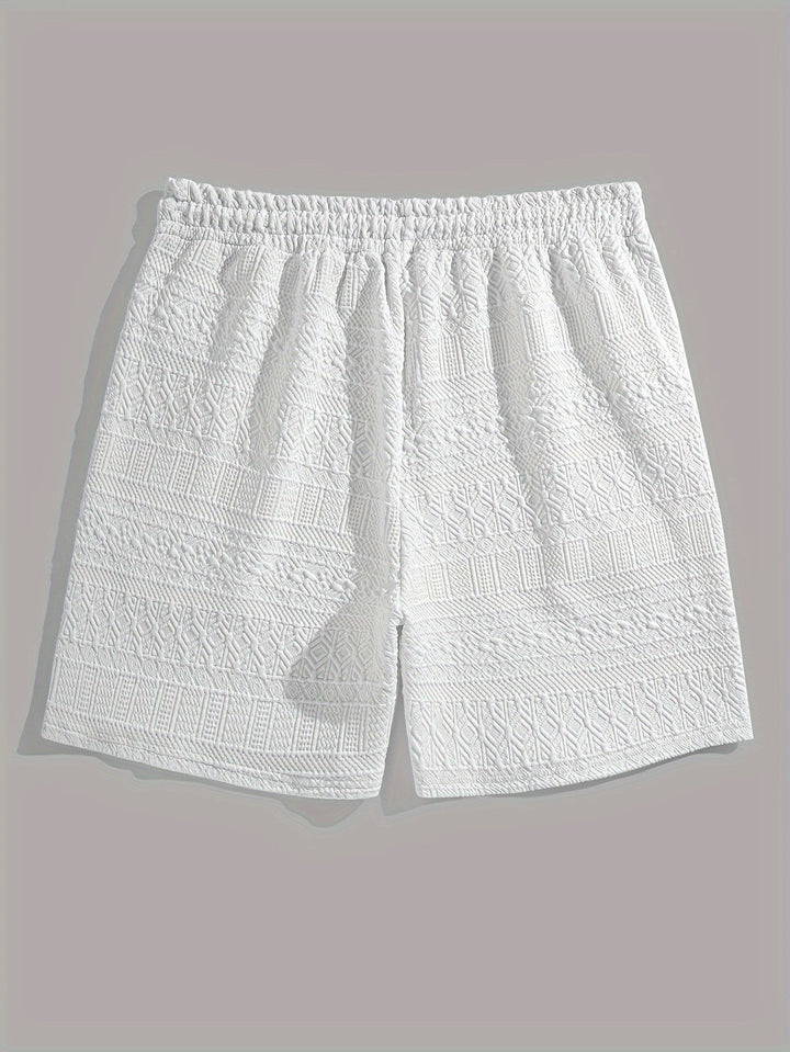 Men's Summer Shorts Basic Look with Drawstring Comfort - Finn (Buy 1 Get 1 FREE)-White-S-Nora Luxe