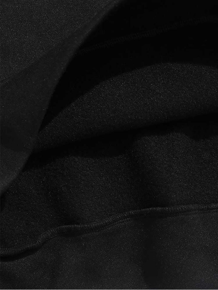 Men's Sweater with Half Zip - Logan-Black-XS-Nora Luxe