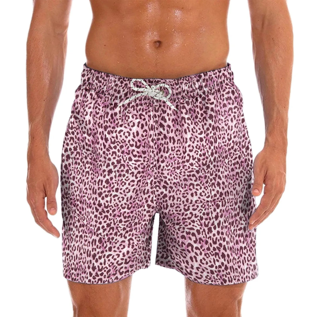 Men's Swim Shorts with Cheerful Print – Milo-Purple-S-State of Style