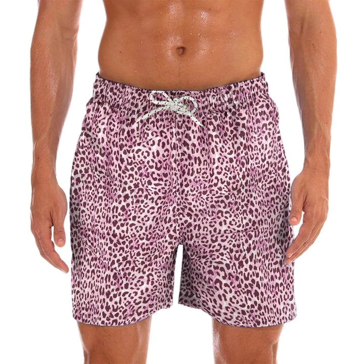 Men's Swim Shorts with Cheerful Print – Milo-Purple-S-State of Style