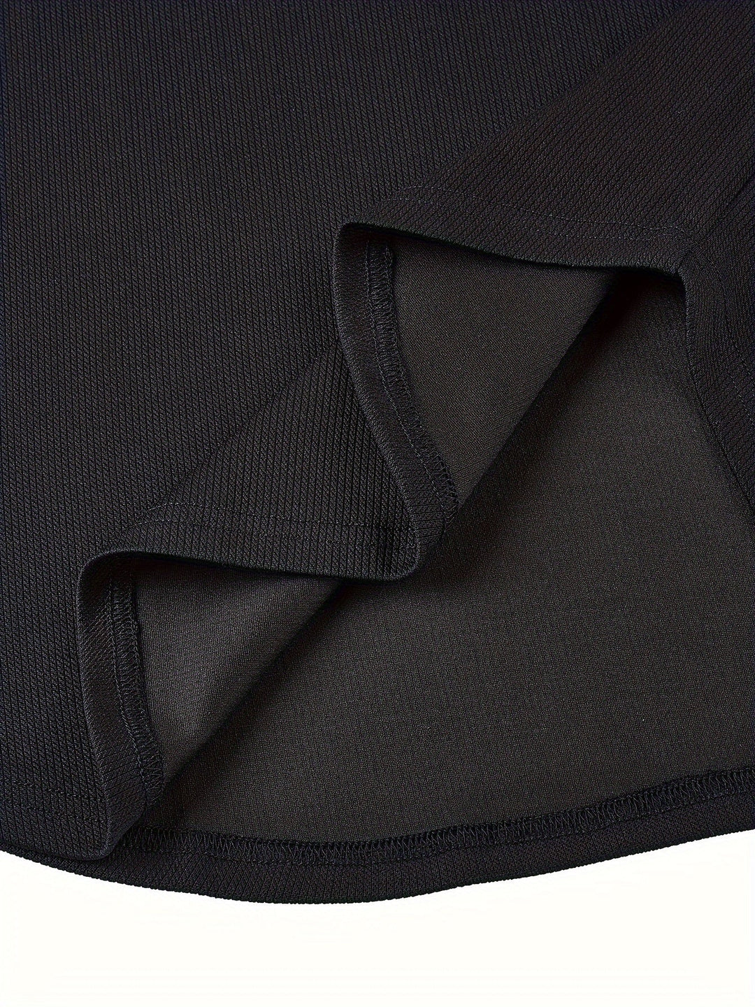 Men's T-shirt with Deep V-neck and Texture – Rafael-White-S-State of Style