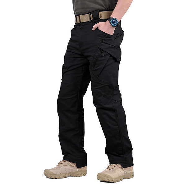 Men's Tactical Cargo Trousers - Vortex-Black-S-Nora Luxe