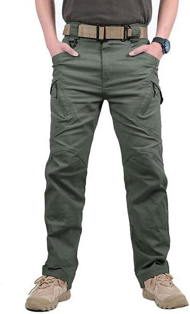 Men's Tactical Cargo Trousers - Vortex-Green-S-Nora Luxe