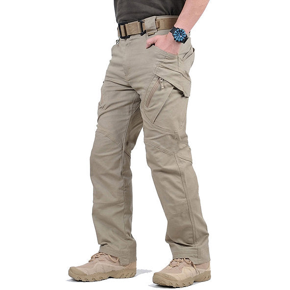 Men's Tactical Cargo Trousers - Vortex-Khaki-S-Nora Luxe