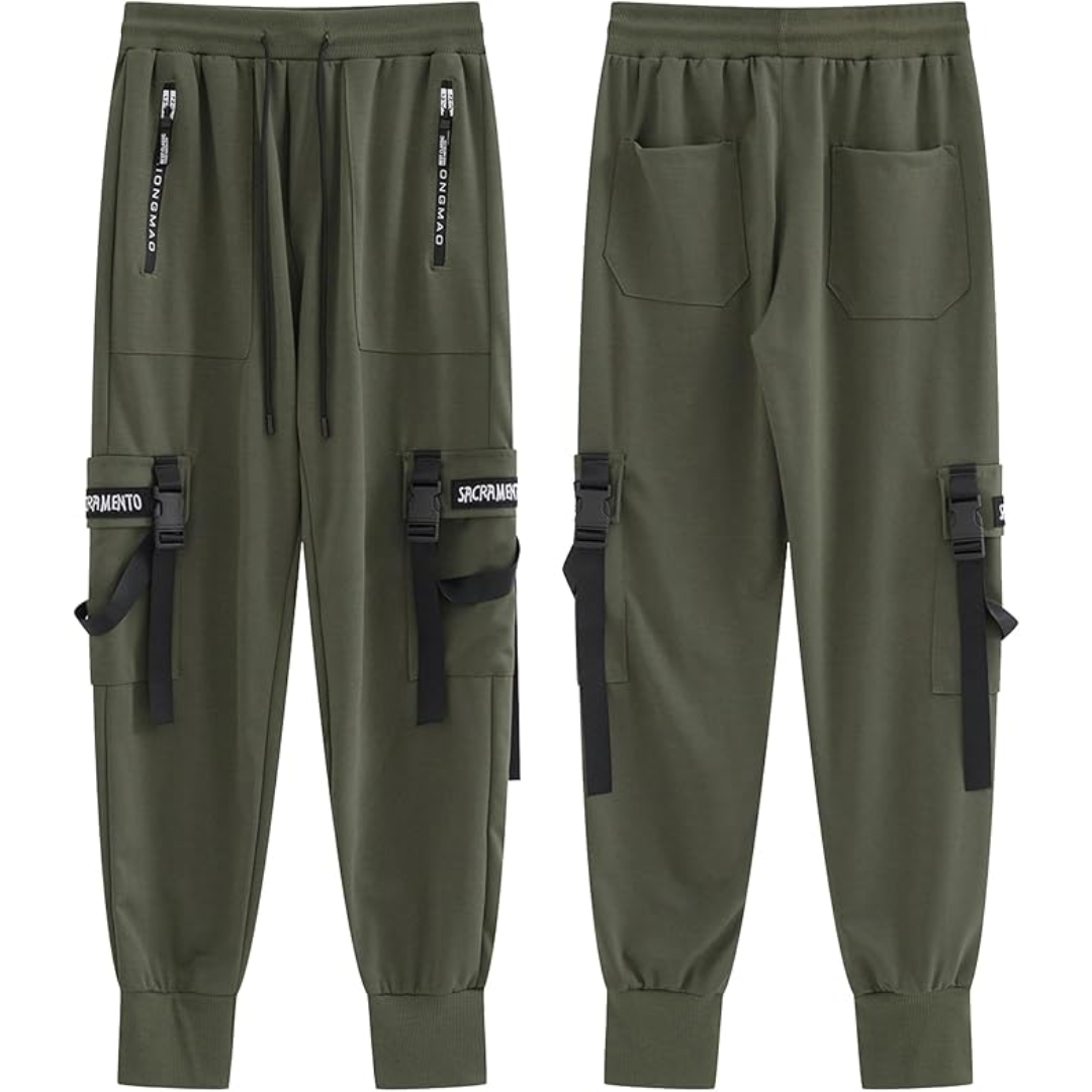 Men's Techwear Tactical Jogging Trousers - Robert-Black-XS-Nora Luxe