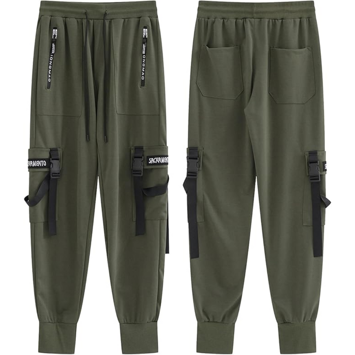 Men's Techwear Tactical Jogging Trousers - Robert-Black-XS-Nora Luxe