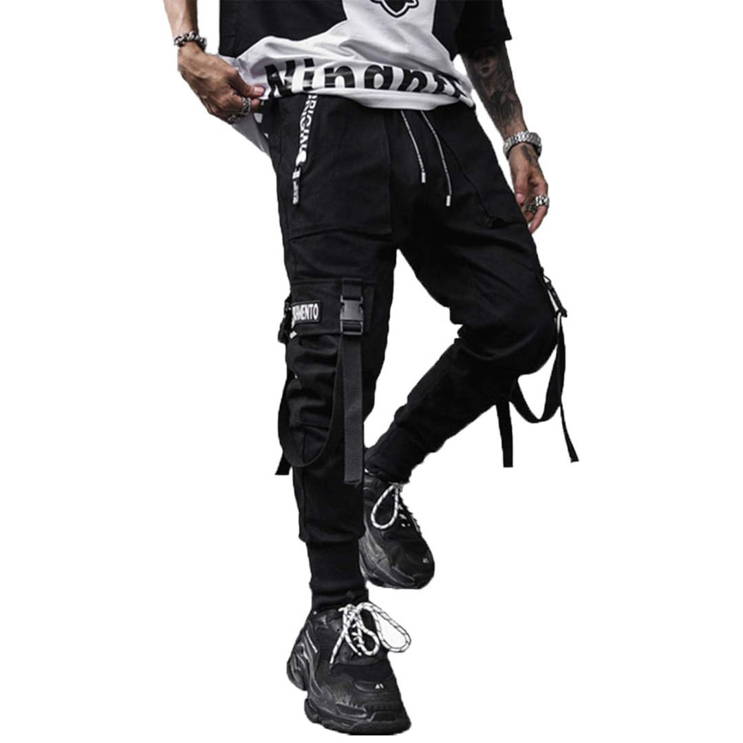 Men's Techwear Tactical Jogging Trousers - Robert-Black-XS-Nora Luxe