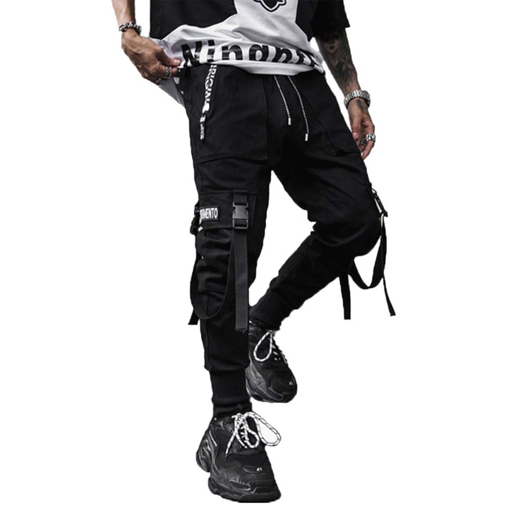 Men's Techwear Tactical Jogging Trousers - Robert-Black-XS-Nora Luxe
