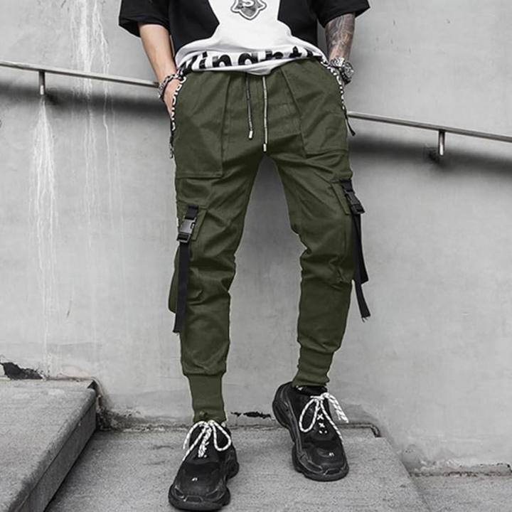 Men's Techwear Tactical Jogging Trousers - Robert-Black-XS-Nora Luxe