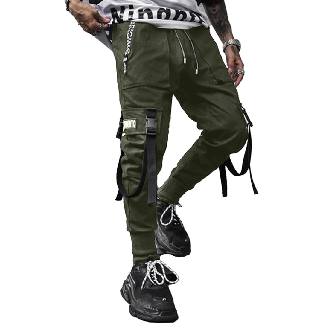 Men's Techwear Tactical Jogging Trousers - Robert-Green-XS-Nora Luxe