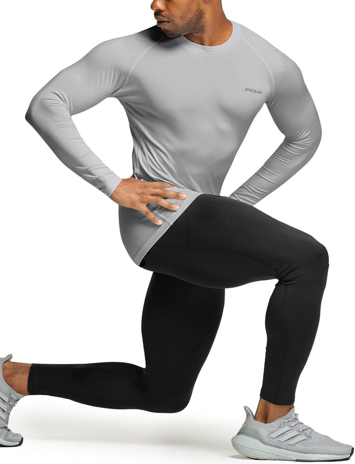 Men's Thermoshirt with Long Sleeves - Alex-Black-S-Nora Luxe