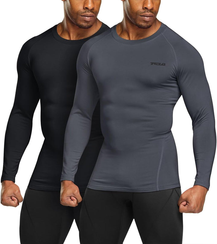Men's Thermoshirt with Long Sleeves - Alex-Black-S-Nora Luxe