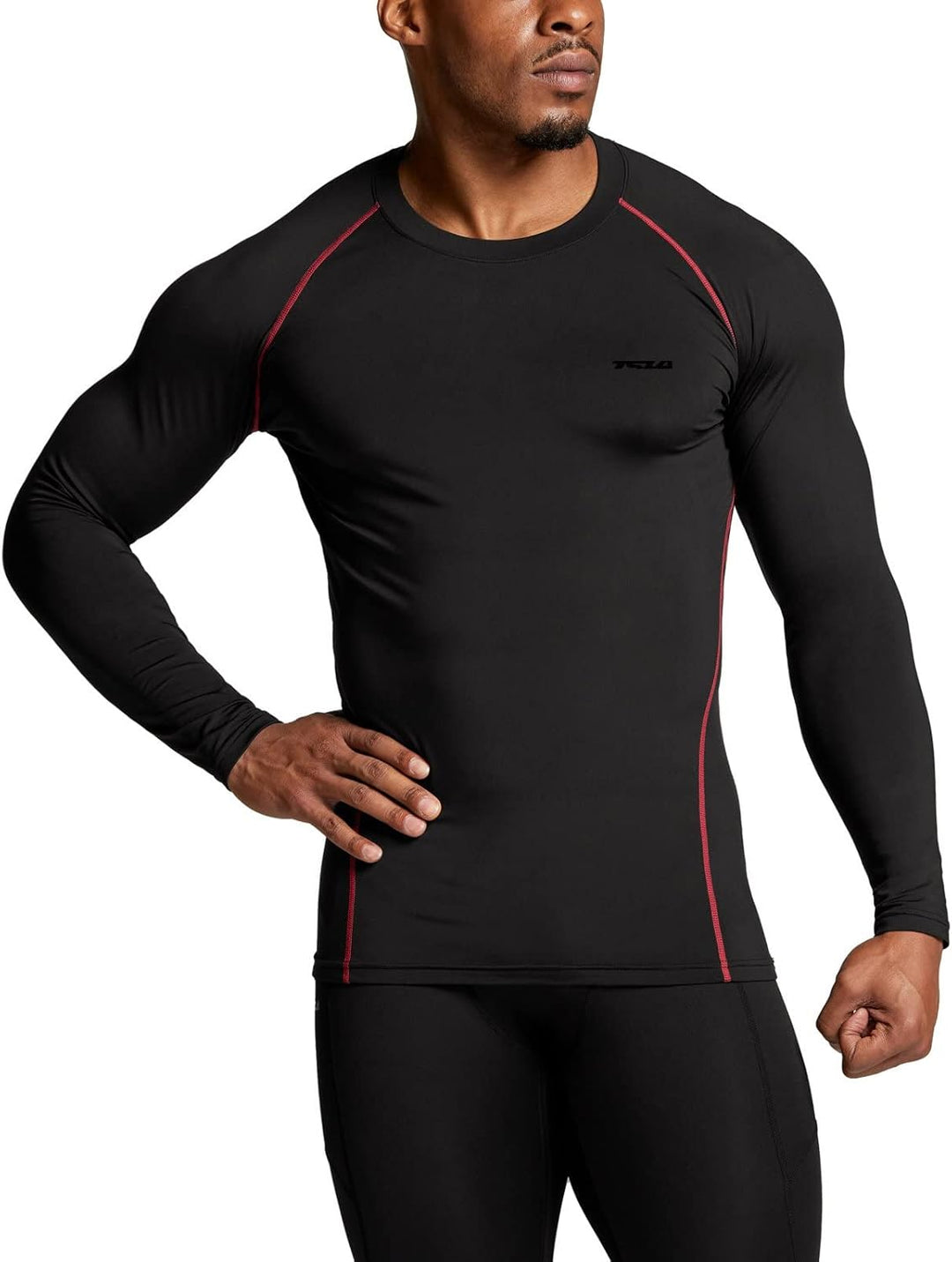 Men's Thermoshirt with Long Sleeves - Alex-Black-S-Nora Luxe