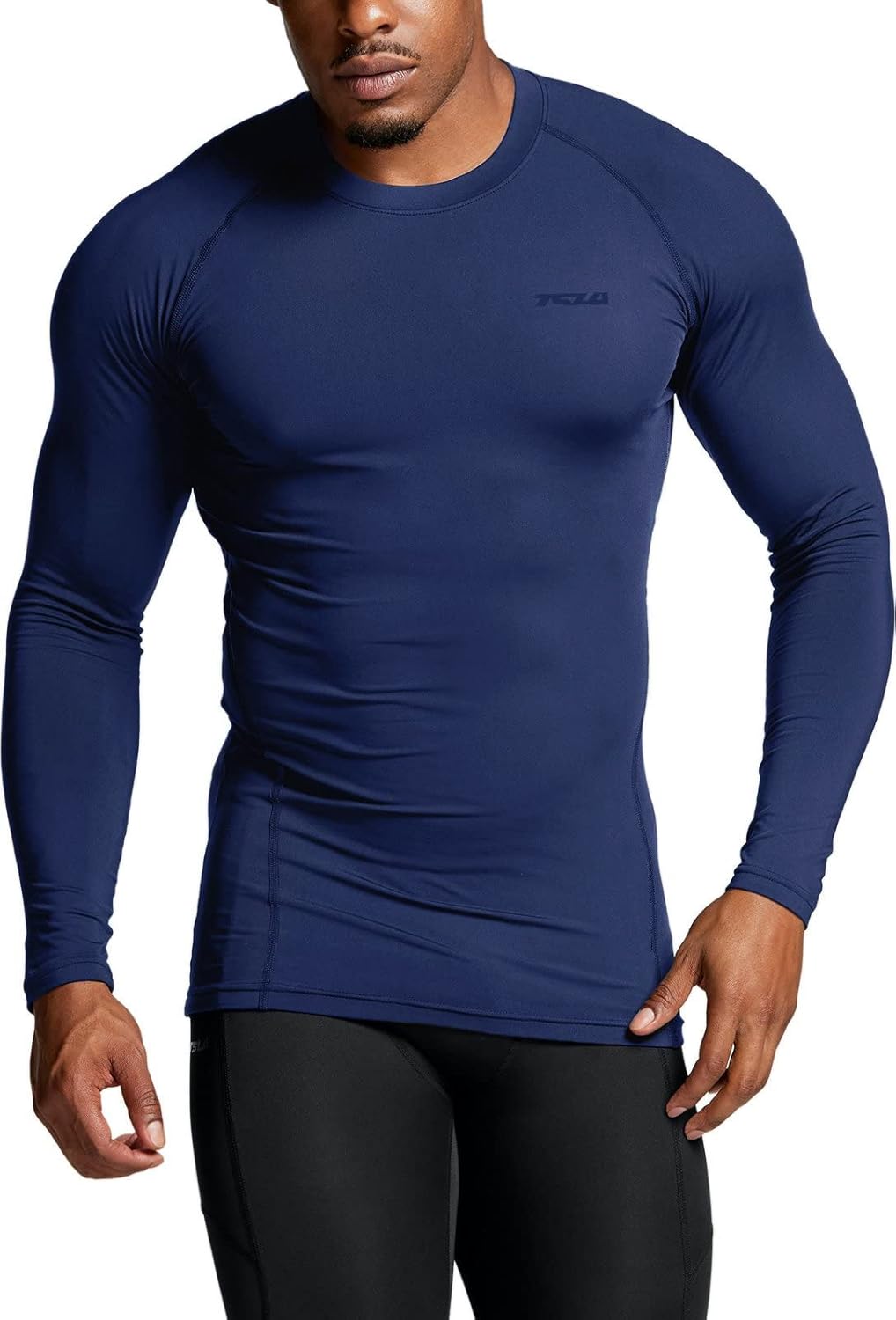 Men's Thermoshirt with Long Sleeves - Alex-Black-S-Nora Luxe