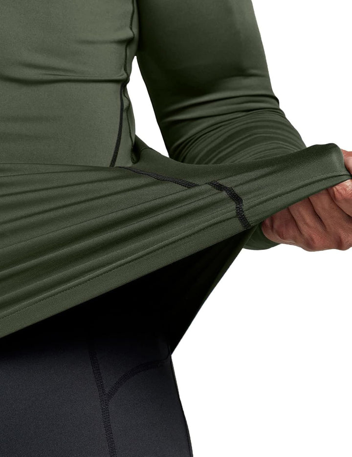 Men's Thermoshirt with Long Sleeves - Alex-Black-S-Nora Luxe