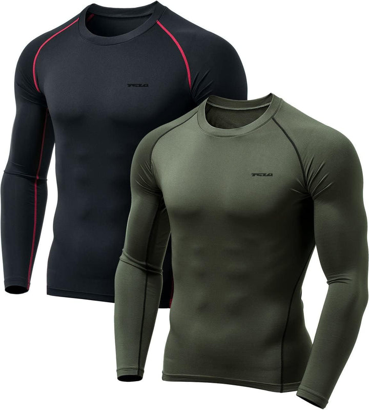 Men's Thermoshirt with Long Sleeves - Alex-Black-S-Nora Luxe