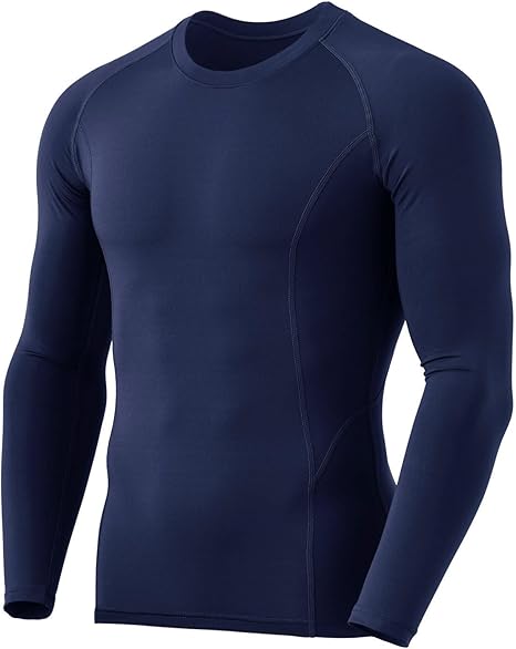Men's Thermoshirt with Long Sleeves - Alex-Dark blue-S-Nora Luxe