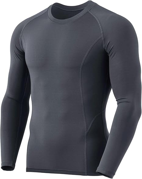 Men's Thermoshirt with Long Sleeves - Alex-Dark gray-S-Nora Luxe