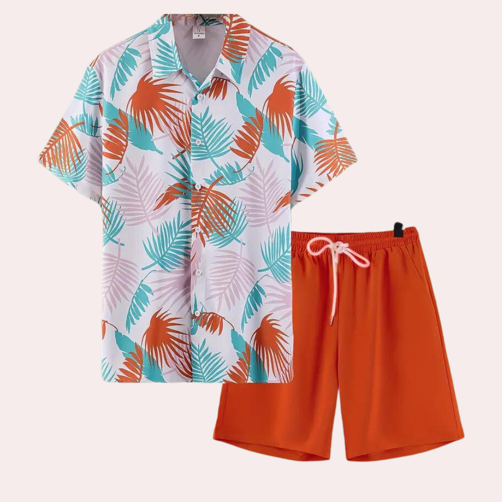 Men's Two-Piece Hawaiian Summer Set – Kairos-S-State of Style