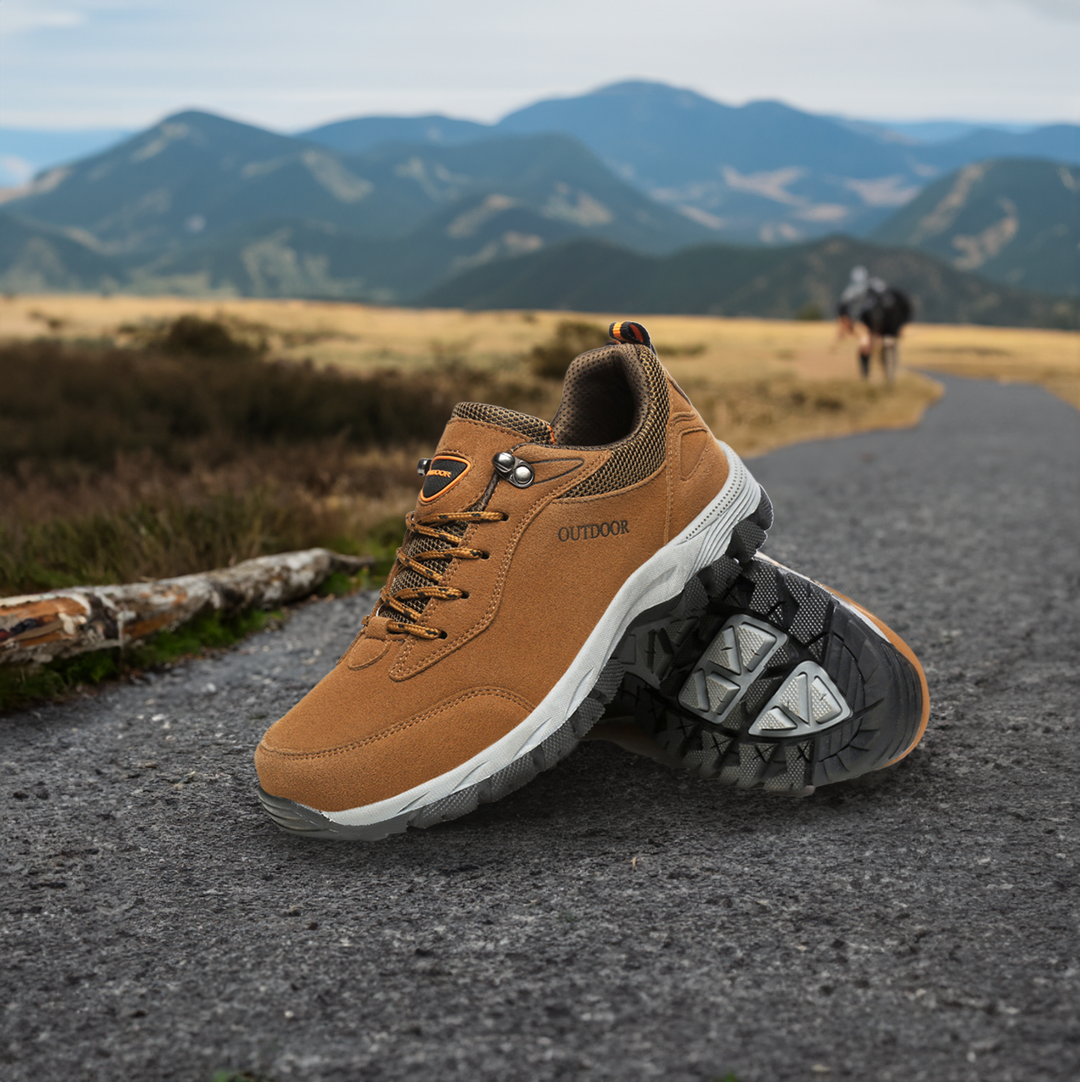 Men's Walking Shoes - StrideComfort-Brown-8-Nora Luxe