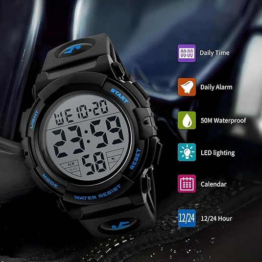 Men's Waterproof Digital Sports Watch – Martin-Nora Luxe