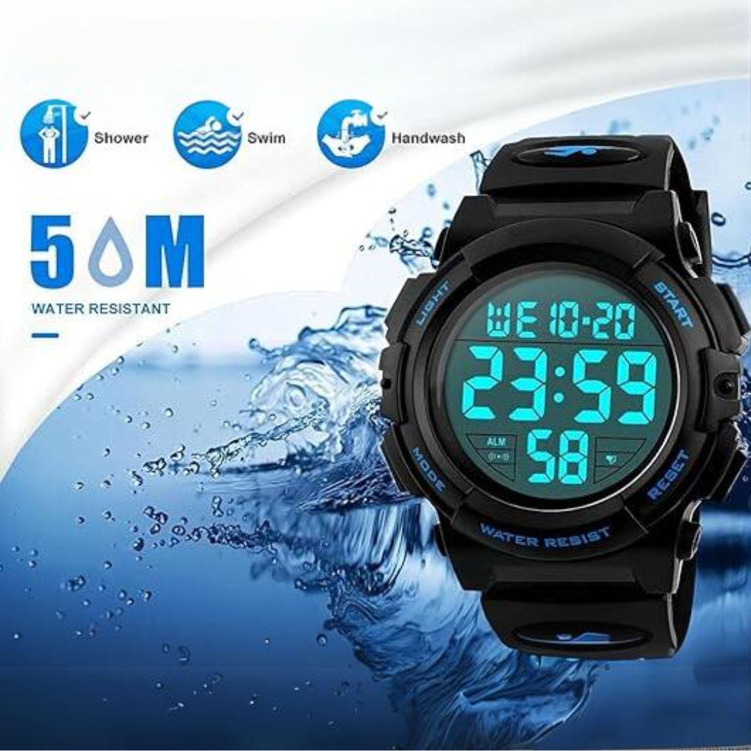 Men's Waterproof Digital Sports Watch – Martin-Nora Luxe