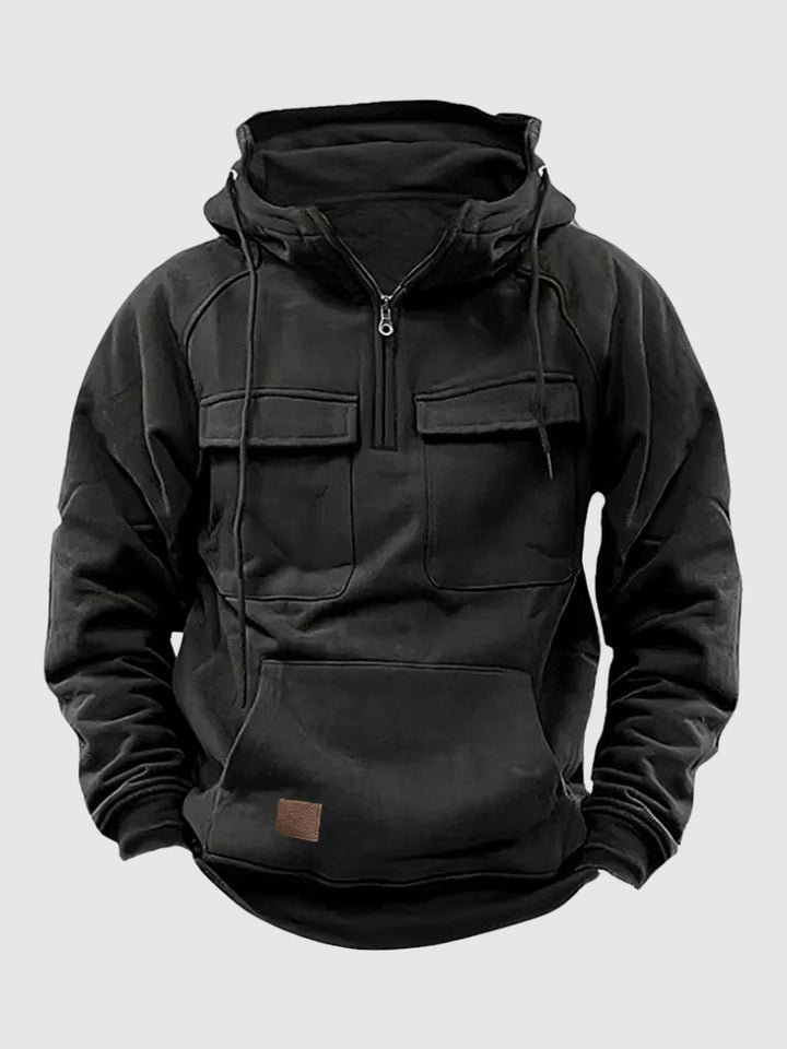 Men's Winter Hoodie - Oliver-Black-S-Nora Luxe