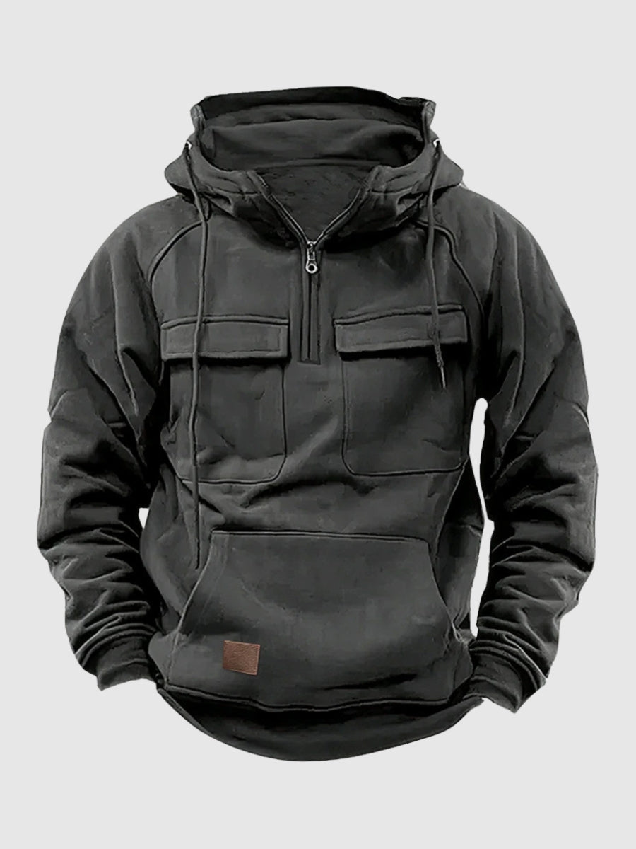 Men's Winter Hoodie - Oliver-Gray-S-Nora Luxe