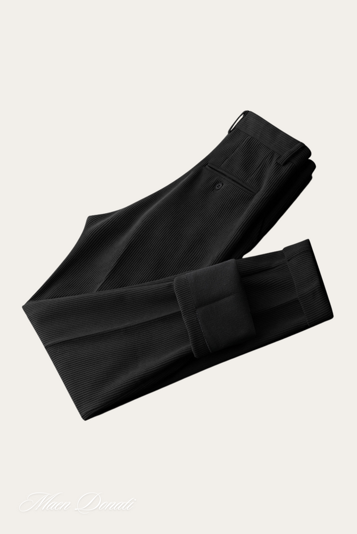 Men's Winter Trousers - Hugo-Black-29-Nora Luxe