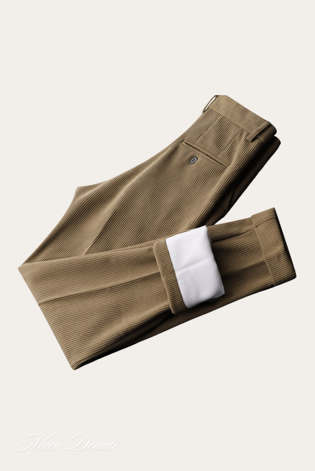 Men's Winter Trousers - Hugo-Khaki-29-Nora Luxe