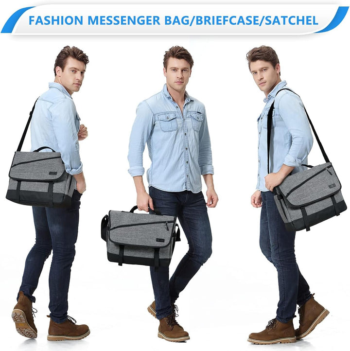 AA NOT AVAIALBLE Water-Resistant Laptop Messenger Bag with Adjustable Strap – WorkMate Series