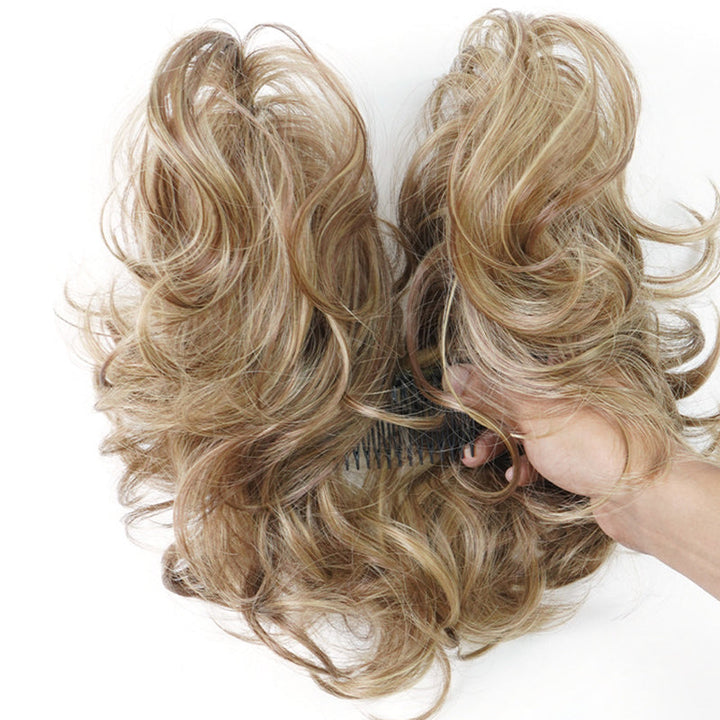 Messy Clip-in Bun with Side Clip – Elina-Black-Nora Luxe