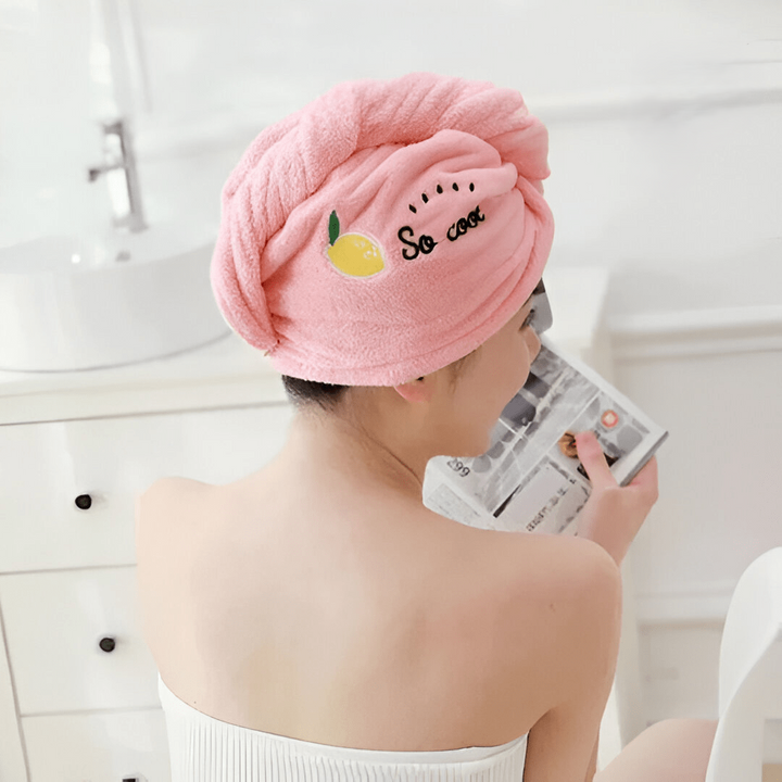 Microfiber Hair Towel - HairDry Pro-Pink-Nora Luxe