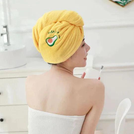 Microfiber Hair Towel - HairDry Pro-Yellow-Nora Luxe