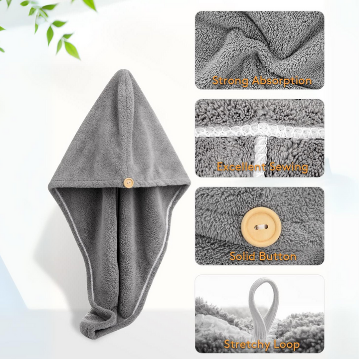 Microfiber Hair Towel Wrap – 3 Pack-Set 1-Nora Luxe